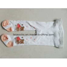 Baby Cotton Tights with Knitted Fancy Design